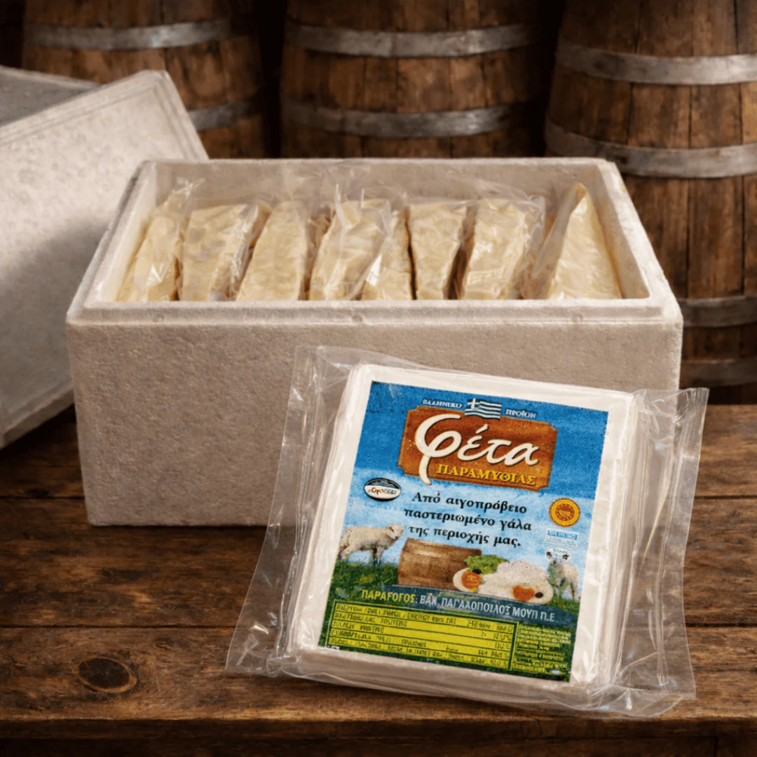 Traditional Barrel-Aged Feta PDO “Epirus Heritage” – Oak Barrel Matured, Hand-Cut (approx. 500g) - Image 4