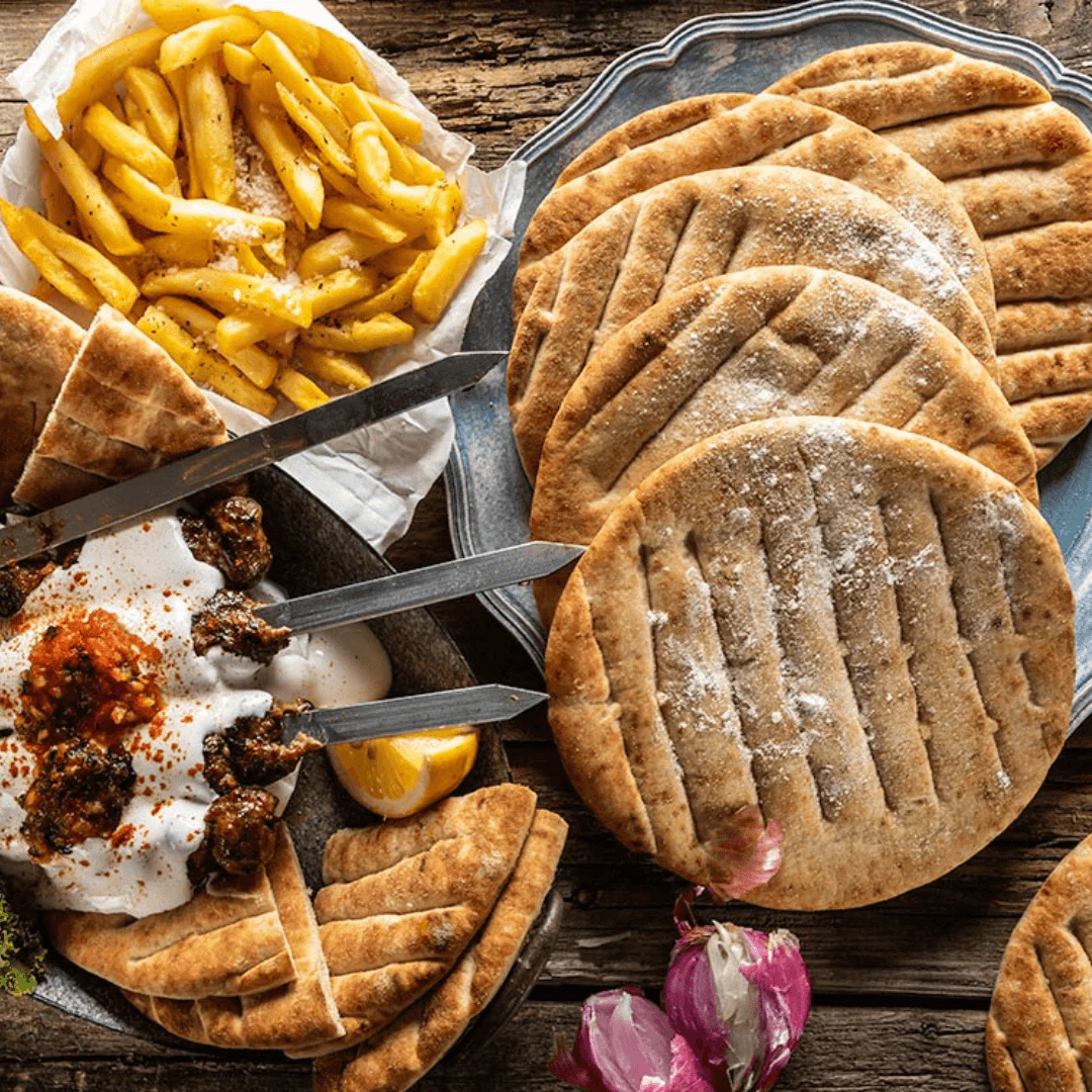 Traditional Greek Pita Bread – 10 Soft Rounds (16 cm) | Vegetarian-Friendly - Image 4