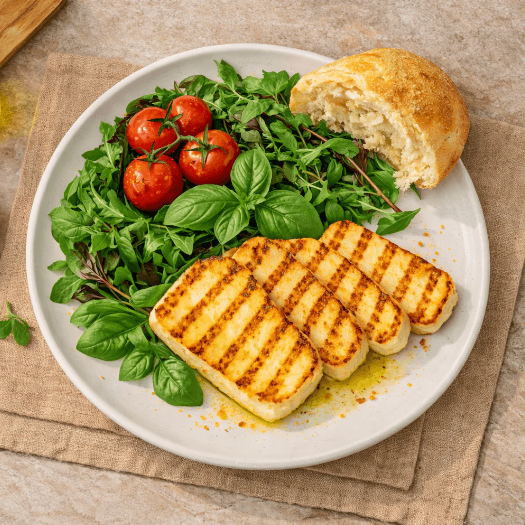 Halloumi PDO from Cyprus with Mint – 200g (Grill-Ready) - Image 3