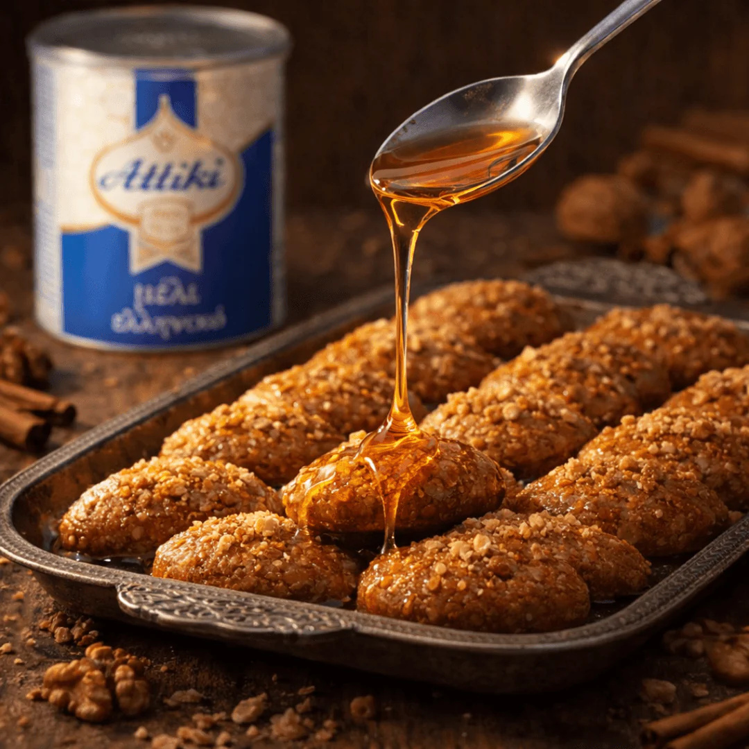 Attiki Greek Honey – the classic since 1928 for yogurt, desserts & breakfast | 1 kg Tin - Image 4