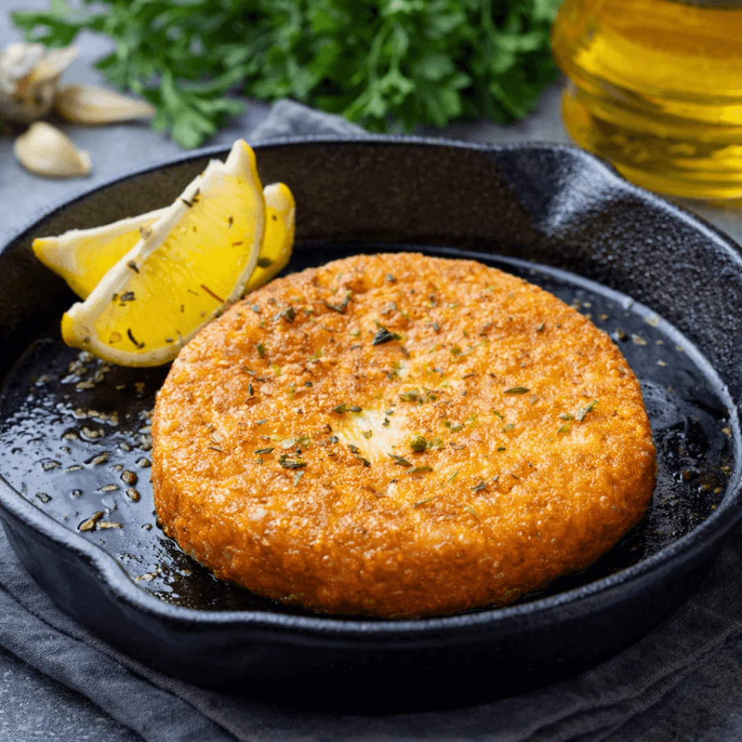 Saganaki with Thyme – semi-hard cheese for grill & pan | Whole cylinder ~850g - Image 4