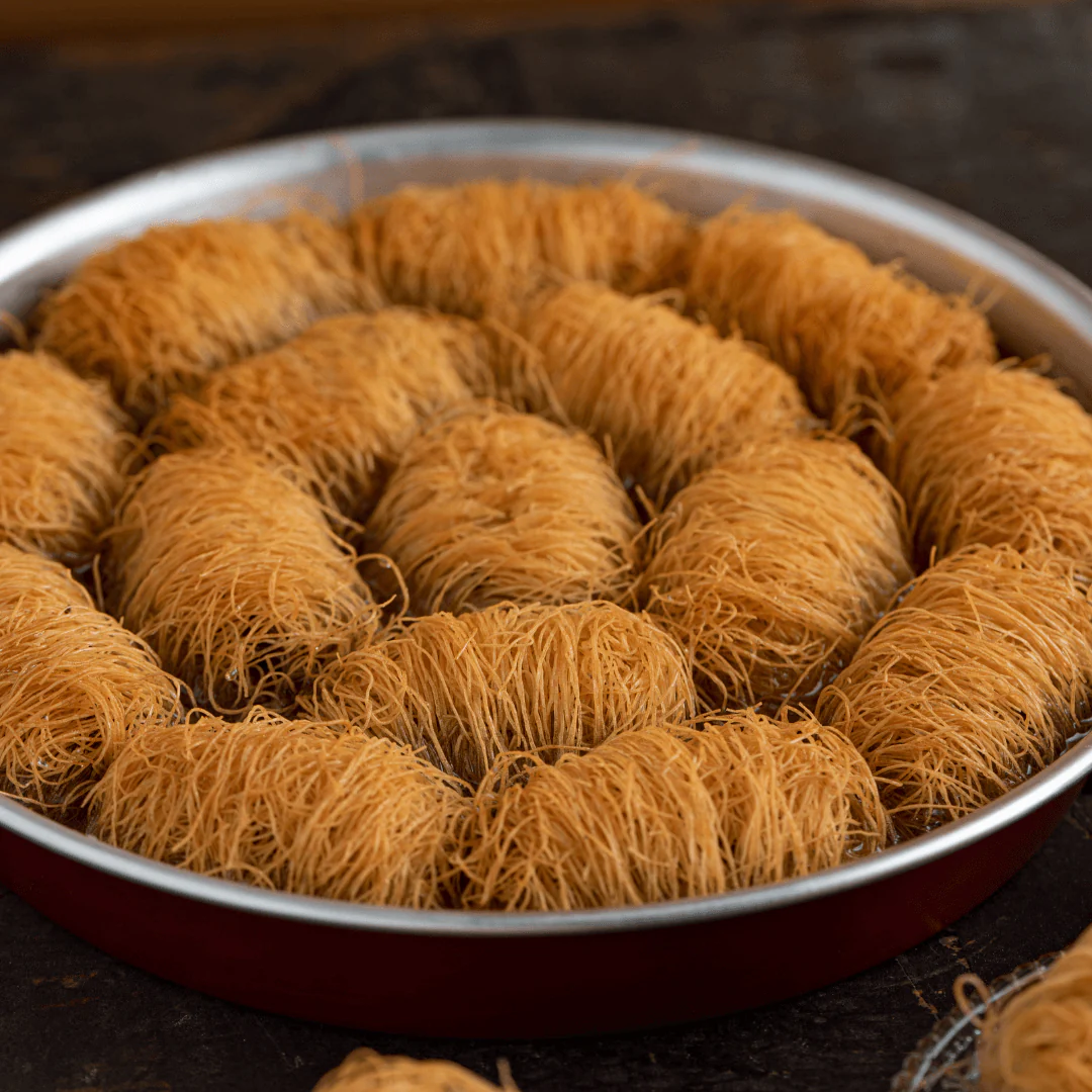 Traditional Greek Kataifaki Tray – 20 Syrupy Pastry Rolls (Approx. 800g) - Image 4