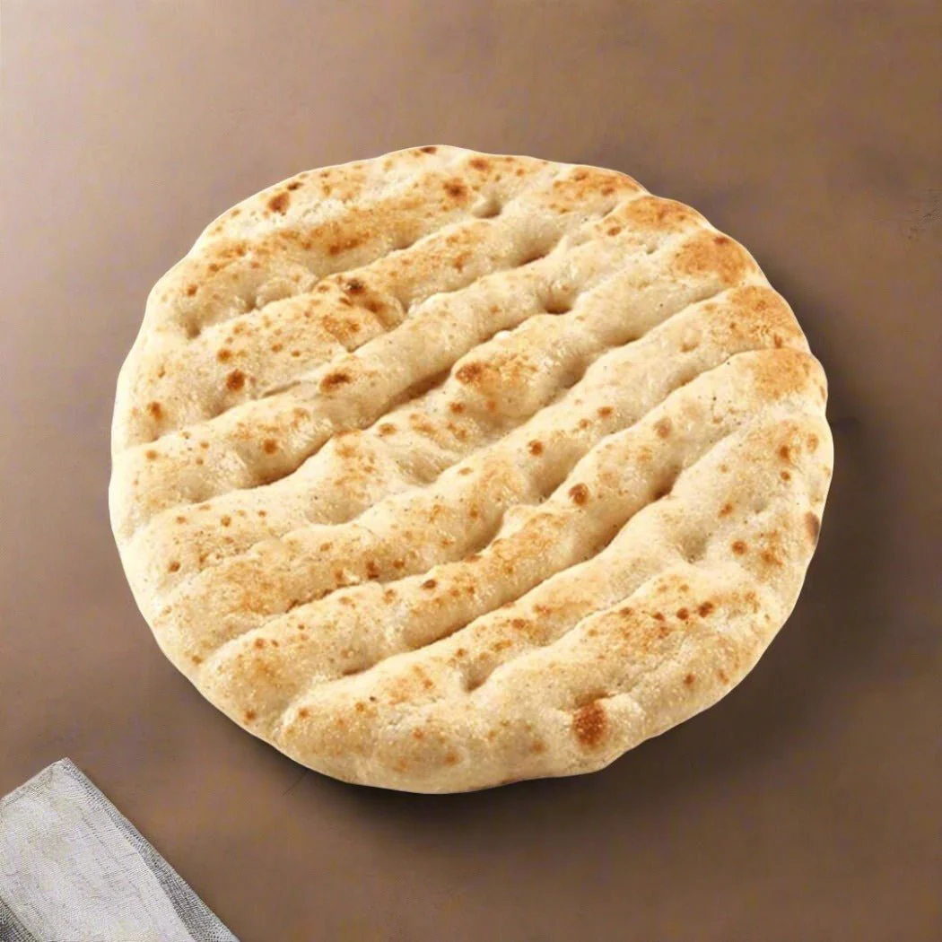 Giant Traditional Greek Wheat Pita Bread 21 cm – Handmade & Vegan Friendly (6 pcs) - Image 3